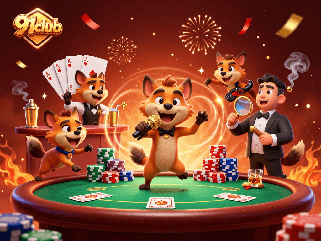 Engage with 91club and enjoy an exciting comedy casino scene with thrilling poker action.