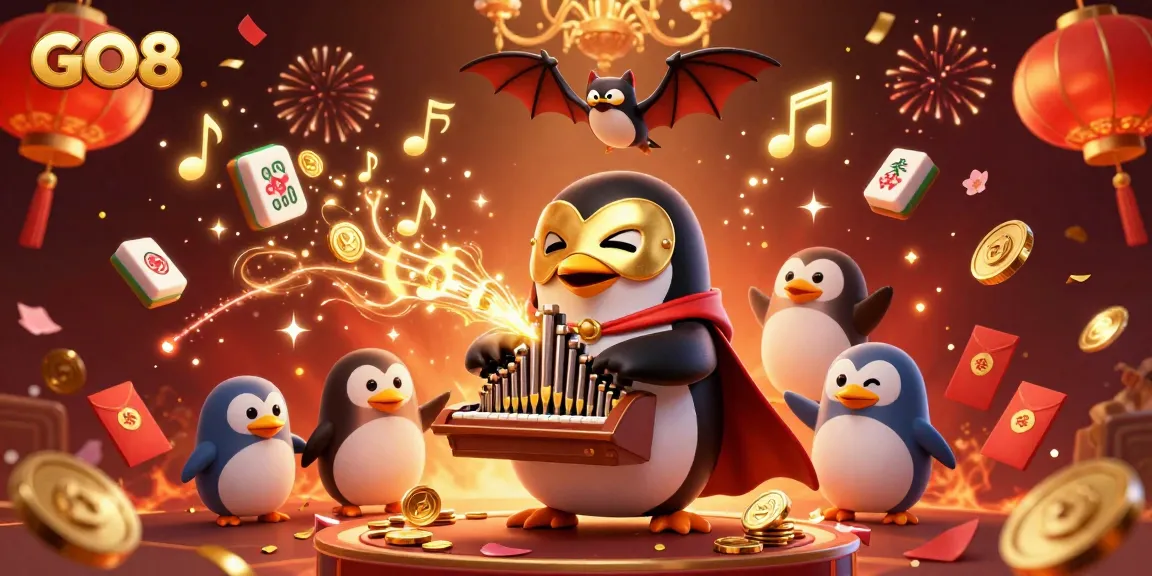 Experience the excitement of GO8 with a vibrant casino-themed 3D illustration full of action and fortune.