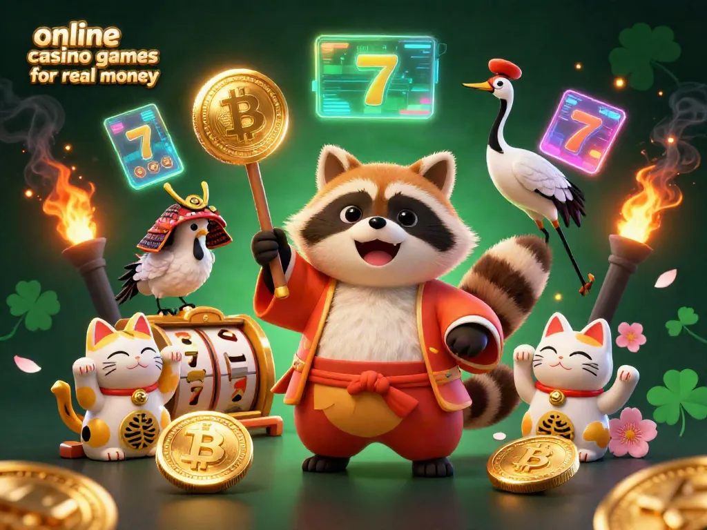 Experience thrilling online casino games for real money with vibrant characters celebrating luck and fortune.