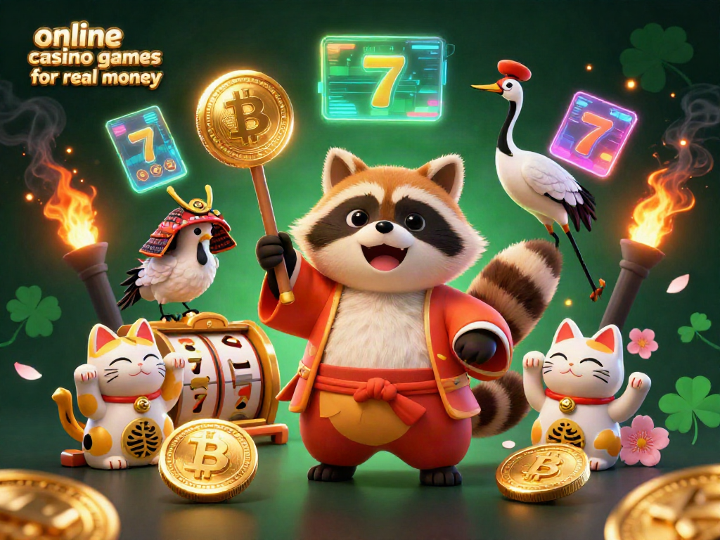 Experience thrilling online casino games for real money with vibrant characters celebrating luck and fortune.
