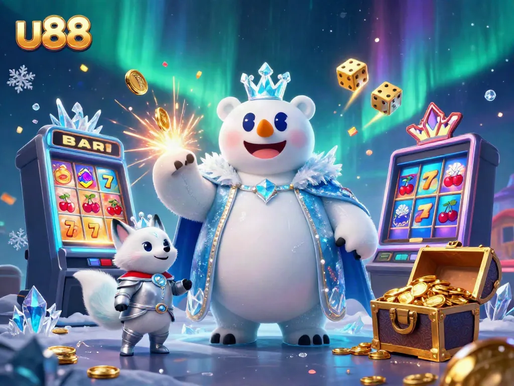 Experience thrilling gameplay with u88, featuring a jackpot explosion and vibrant casino elements.