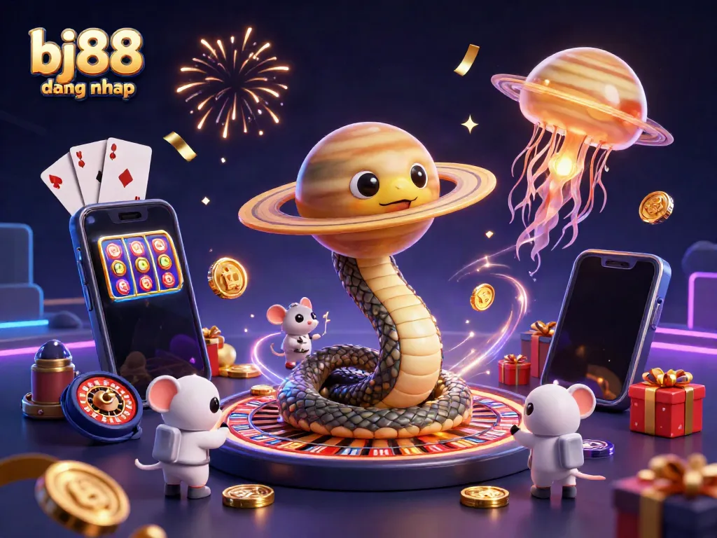 Engage with the vibrant universe of bj88 dang nhap featuring cosmic characters and exciting gaming elements.