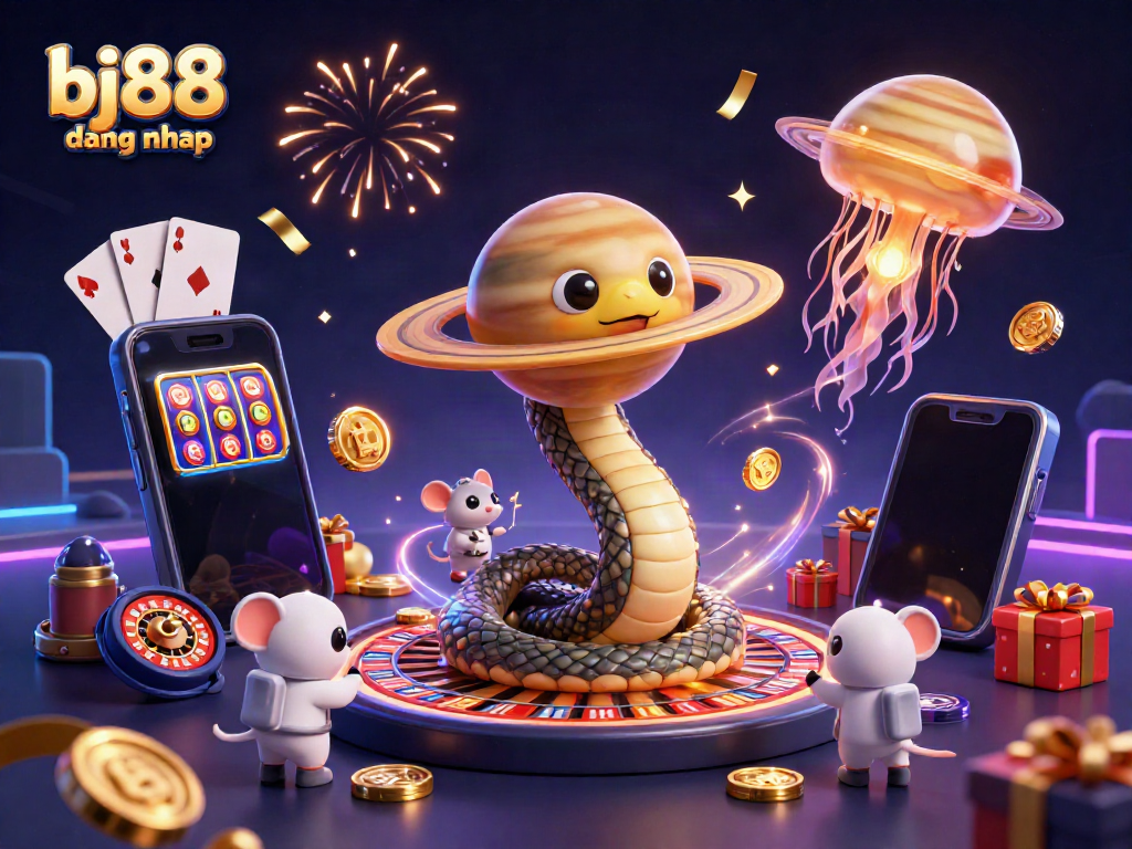 Engage with the vibrant universe of bj88 dang nhap featuring cosmic characters and exciting gaming elements.