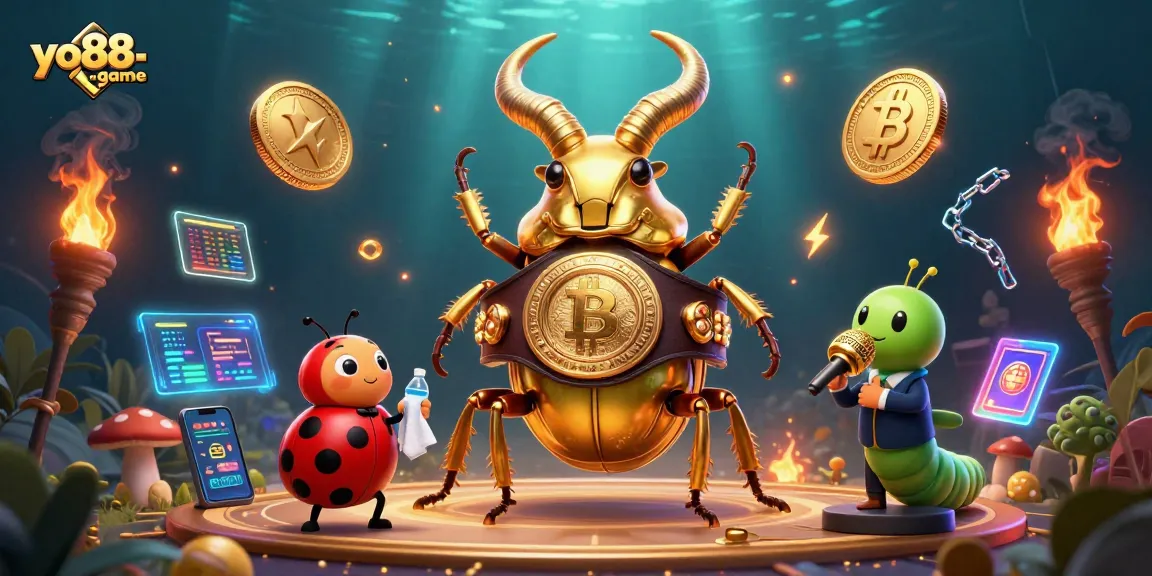 Join the action at yo88-game, where 3D cartoon characters spark gambling excitement with glowing elements.